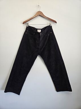 Dockers Black Corduroy Straight-Leg Pants - Size 38x32